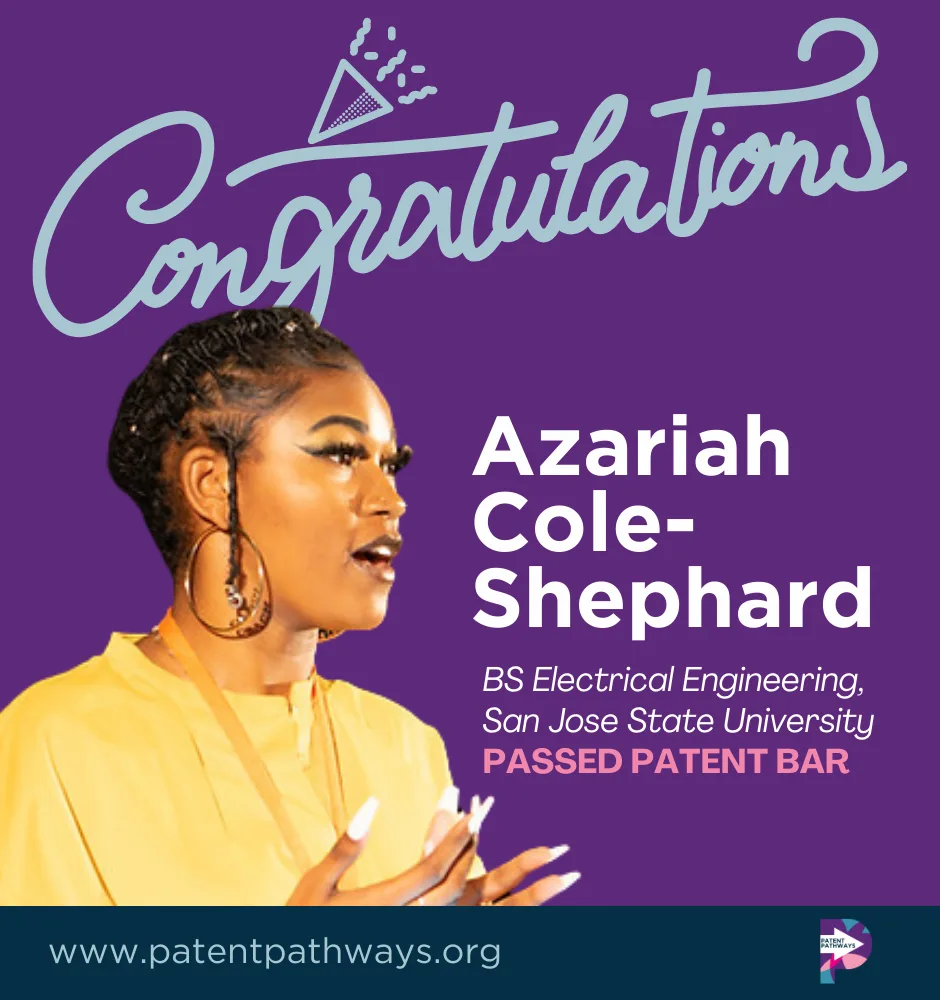 Empowering Success: Azariah Cole-Shephard’s Journey to Passing the Patent Bar