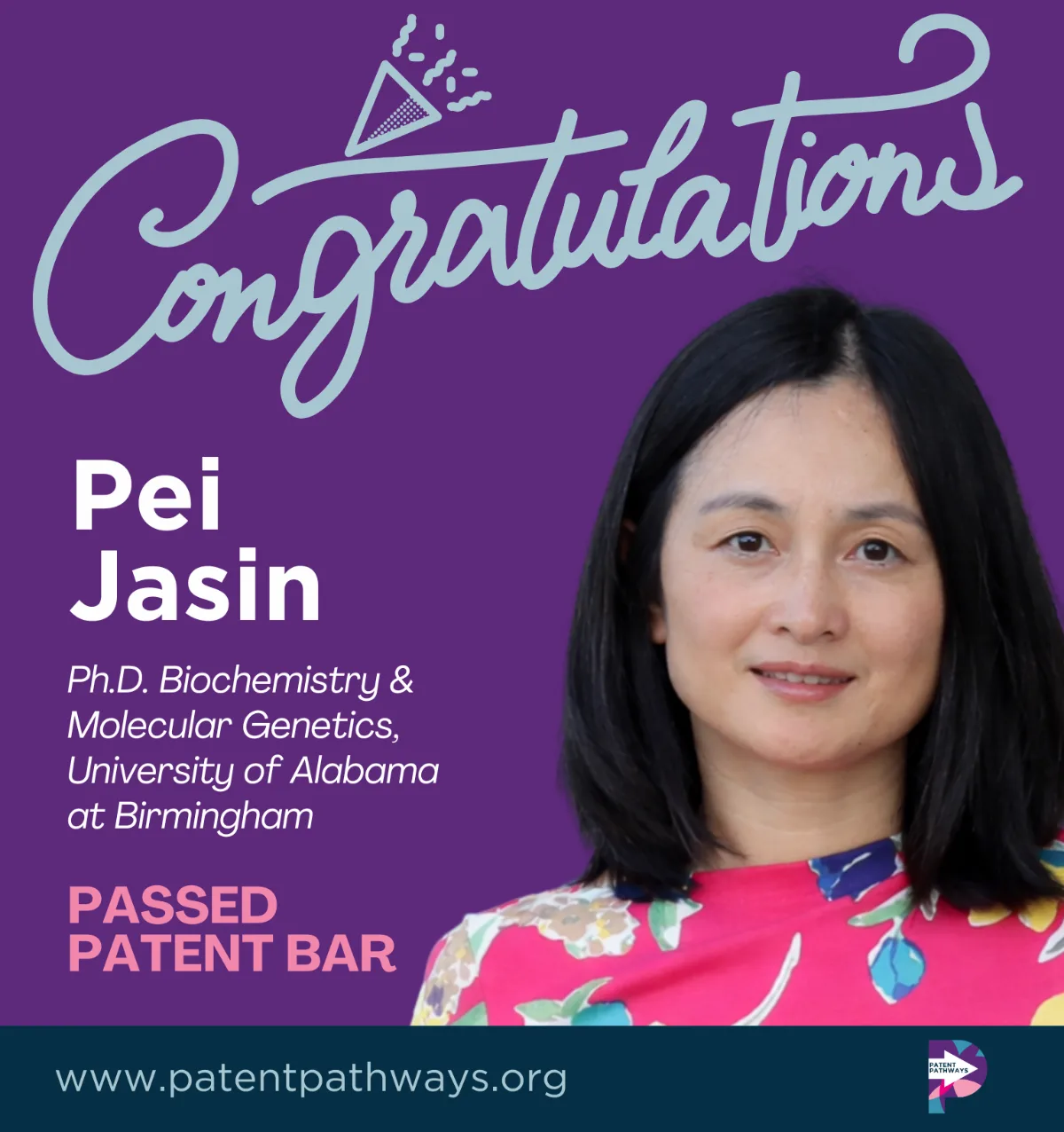 Proud of Pei Jasin: Passing the Patent Bar